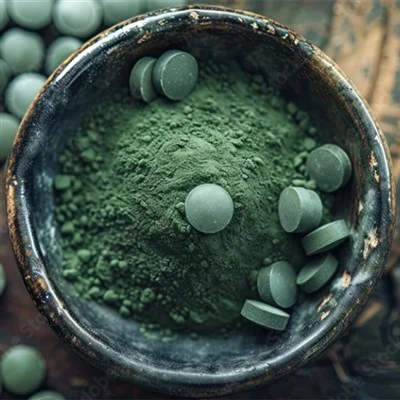 ຜົງ Spirulina ອິນຊີທີ່ຖືກຢືນຢັນ